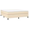 vidaXL Cadre de lit cr&egrave;me 180x200 cm tissu