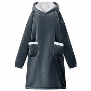vidaXL Sweat &agrave; capuche couverture Bleu marine M Polaire et flanelle