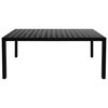 vidaXL Ensemble &agrave; manger de jardin 9 pcs noir