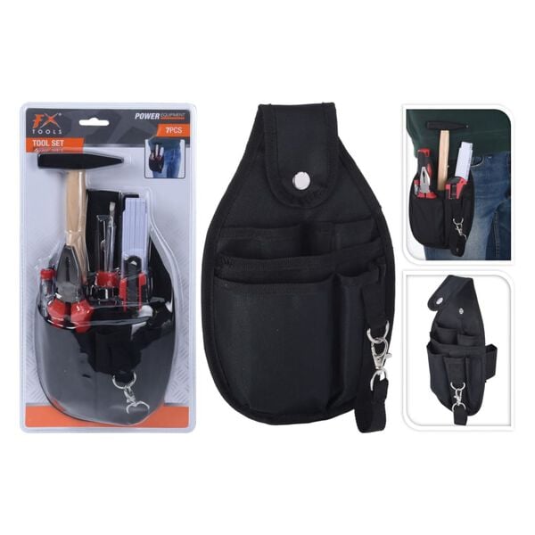 FX-Tools Ensemble de ceinture &agrave; outils remplie 7 pcs