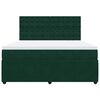 vidaXL Sommier &agrave; lattes de lit et matelas Vert fonc&eacute; 180x200cm Velours