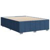 vidaXL Cadre de lit sans matelas bleu 140x200 cm tissu