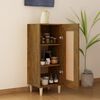 vidaXL Buffet Chêne fumé 34,5x34x90 cm Bois d'ingénierie