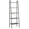 vidaXL &Eacute;tag&egrave;re sur pied 5 niveaux Noir 56x35x174 cm