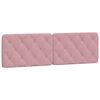 vidaXL Lit avec matelas rose 160x200 cm velours