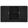 vidaXL Buffet Ch&ecirc;ne noir 120 x 30,5 x 70 cm Bois d'ing&eacute;nierie