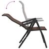 vidaXL Chaises pliables de jardin lot de 8 marron r&eacute;sine tress&eacute;e