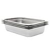 vidaXL R&eacute;cipients Gastronorm 4 pcs GN 1/1 100 mm Acier inoxydable