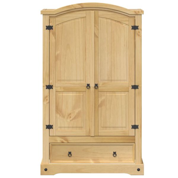 vidaXL Armoire &laquo; Corona &raquo; 101 x 52 x 170 cm Bois massif Pin