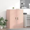 vidaXL Armoire de rangement Rose 90 x 40 x 105 cm Acier