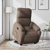 vidaXL Fauteuil inclinable marron tissu microfibre