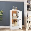 vidaXL Buffet Blanc brillant 30x30x70 cm Bois d'ing&eacute;nierie