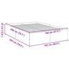 vidaXL Cadre de lit sans matelas gris b&eacute;ton 160x200 cm