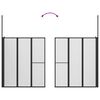 vidaXL Paroi de douche Blanc 120 x 70 x 137 cm Aluminium