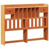 vidaXL Lit biblioth&egrave;que sans matelas cire marron 140x200 cm pin massif