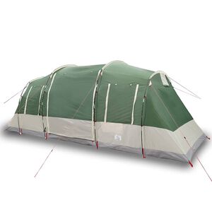 vidaXL Tente familiale tunnel 6 personnes vert imperm&eacute;able