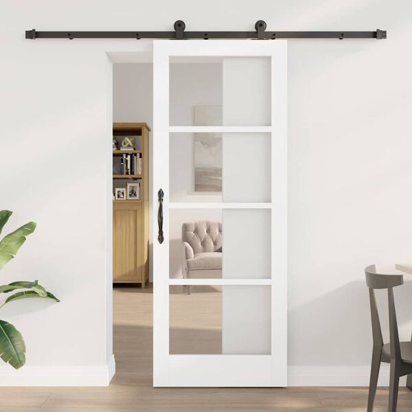 vidaXL Porte coulissante ORKDAL Blanc 78 x 202 cm