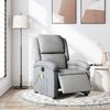 vidaXL Fauteuil de massage inclinable &eacute;lectrique gris clair tissu