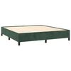 vidaXL Sommier &agrave; lattes de lit et matelas Vert fonc&eacute; 160x200cm Velours
