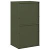 vidaXL Portant de bois chauffage vert olive 40x30x75 cm