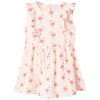 vidaXL Robe pour enfants &agrave; volants rose p&acirc;le 92
