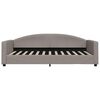 vidaXL Lit de jour avec matelas taupe 100x200 cm tissu