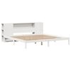 vidaXL Lit bibliothèque sans matelas blanc 180x200 cm bois pin massif