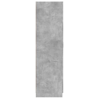 vidaXL Garde-robe Gris béton 80x52x180 cm Bois d’ingénierie