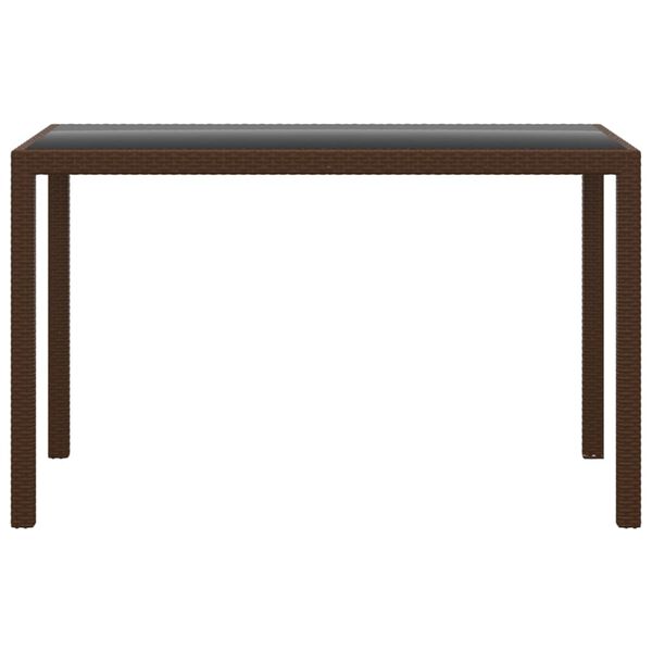 vidaXL Ensemble à manger de jardin et coussins 3 pcs Poly rotin Marron