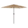 vidaXL Parasol de jardin avec m&acirc;t en acier marron 300x200x250 cm
