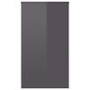 vidaXL Bureau Gris brillant 90x40x72 cm Bois d'ing&eacute;nierie