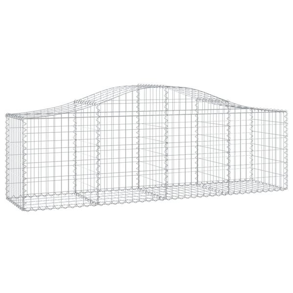 vidaXL Paniers &agrave; gabions arqu&eacute;s 13 pcs 200x50x60/80 cm Fer galvanis&eacute;