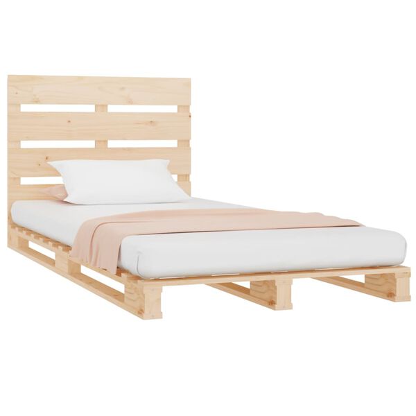 vidaXL Cadre de lit sans matelas 75x190 cm bois de pin massif