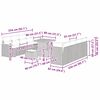 vidaXL Ensemble de canap&eacute; de jardin 12 pcs Beige polyrotin