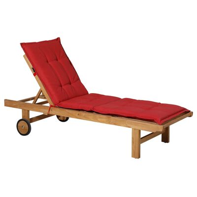 Madison Coussin de chaise longue Panama 200x60 cm Rouge brique