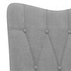 vidaXL Chaise de relaxation Gris clair Tissu