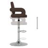 vidaXL Tabourets de bar lot de 2 marron similicuir