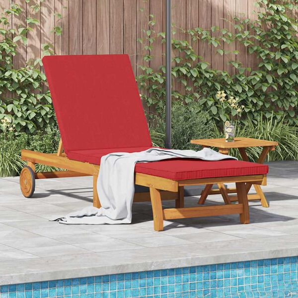 vidaXL Transat 1-personne 2 pcs Marron Bois d'Acacia Massif
