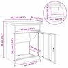 vidaXL Bo&icirc;te de d&eacute;p&ocirc;t de colis avec stockage Argent&eacute; 47,5 x 38 x 59 cm