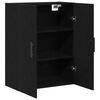 vidaXL Meuble mural Ch&ecirc;ne noir 69,5 x 34 x 90 cm Bois d'ing&eacute;nierie
