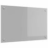 vidaXL Cr&eacute;dence de cuisine Gris clair 80 x 50 cm verre tremp&eacute;