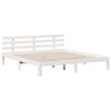 vidaXL Lit biblioth&egrave;que sans matelas blanc 180x200 cm bois pin massif