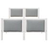 vidaXL Cadre de lit avec t&ecirc;te de lit Gris clair 120 x 200 cm tissu
