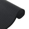 vidaXL Tapis rectangulaire noir 70x100 cm bambou