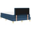 vidaXL Lit &agrave; ressorts avec matelas Bleu 120 x 190 cm tissu