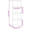 vidaXL Buffet haut noir 45x41x124 cm bois d'ing&eacute;nierie