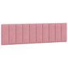 vidaXL Cadre de lit avec LED sans matelas Hanko rose 180x200 cm velours