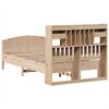 vidaXL Lit biblioth&egrave;que sans matelas 135x190 cm bois de pin massif