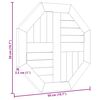 vidaXL Dessus de table 50x50x2,5 cm octogonal bois de teck massif