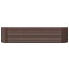 vidaXL Lit sur&eacute;lev&eacute; de jardin Acier galvanis&eacute; marron